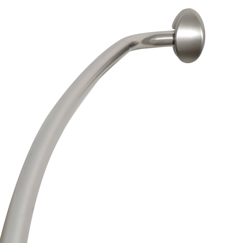 Zenith 72" Adjustable Curved Fixed Shower Curtain Rod & Reviews Wayfair